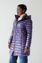 Load image into Gallery viewer, Julie Vegan Down Coat | Aubergine