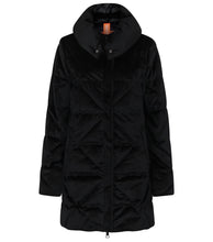 Load image into Gallery viewer, Alva Vegan Down Coat | Black Velvet