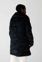 Load image into Gallery viewer, Alva Vegan Down Coat | Black Velvet 5