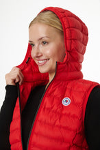Load image into Gallery viewer, Arwen Vegan Down Vest Chili Red 5