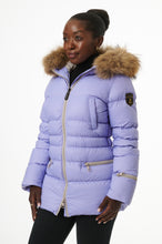 Load image into Gallery viewer, Earth Spirit Long Down Jacket | Lavender/Linen 2
