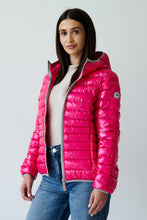 Load image into Gallery viewer, Elfy Vegan Down Short Jacket | Flash Pink 2