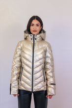 Load image into Gallery viewer, Fairie Vegan Down Jacket| Champagne Metallic