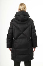 Load image into Gallery viewer, Finnja Down Coat | Black & Chili Red 3