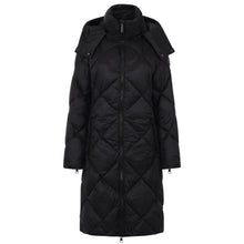 Load image into Gallery viewer, Saga Long Vegan Down Coat | Black