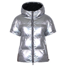 Load image into Gallery viewer, Soley Vegan Down 2 in 1 Jacket | Metallic Silver