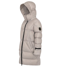 Load image into Gallery viewer, Finnja Down Coat | Linen & Black