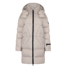 Load image into Gallery viewer, Finnja Down Coat | Linen & Black