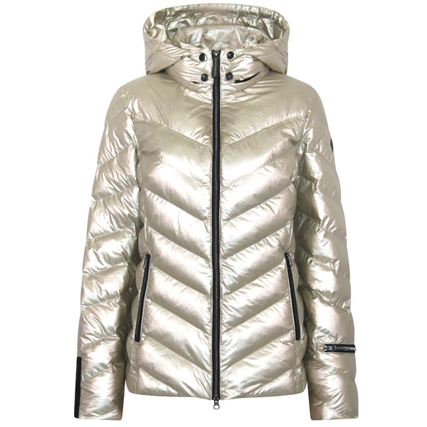 Fairie Vegan Down Jacket| Champagne Metallic