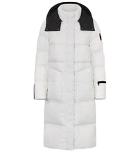 Load image into Gallery viewer, Fria Long Down Coat | White & Black