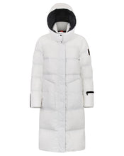 Load image into Gallery viewer, Fria Long Down Coat | White & Black