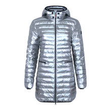 Load image into Gallery viewer, Shannon Vegan Down Coat | Metallic Silver