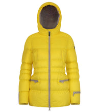 Load image into Gallery viewer, Earth Spirit Long Down Jacket | Bumblebee & Linen