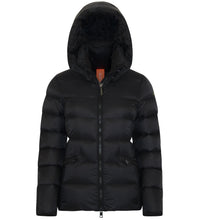 Load image into Gallery viewer, Eira Short Down Jacket | Matte Black & Black