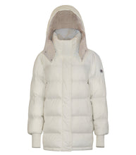 Load image into Gallery viewer, Odelle Vegan Down Jacket | Off White & Linen