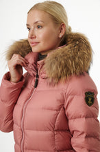 Load image into Gallery viewer, Iclyn Long Down Coat | Dusty Rose/Linen 4