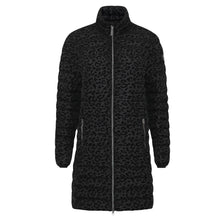 Load image into Gallery viewer, Julie Vegan Down Coat | Black Leopard
