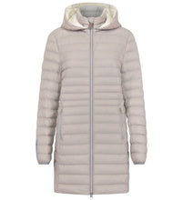 Load image into Gallery viewer, Julie Vegan Down Coat | Linen & Off White