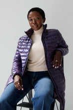 Load image into Gallery viewer, Julie Vegan Down Coat | Aubergine 5