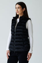 Load image into Gallery viewer, Melian Short Vegan Down Vest | Black Velvet