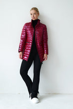 Load image into Gallery viewer, Shannon Vegan Down Jacket | Dark Lipstick 4