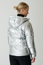 Load image into Gallery viewer, Soley Vegan Down 2 in 1 Jacket | Metallic Silver 4