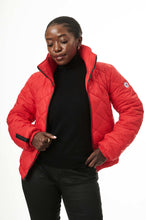Load image into Gallery viewer, Stella Vegan Down Bomber | Chili Red
