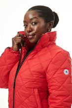 Load image into Gallery viewer, Stella Vegan Down Bomber | Chili Red 4