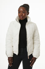 Load image into Gallery viewer, Stella Vegan Down Bomber | White