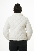 Load image into Gallery viewer, Stella Vegan Down Bomber | White 3