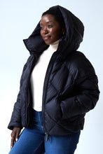 Load image into Gallery viewer, Zoe Down Bomber Jacket | Black 4