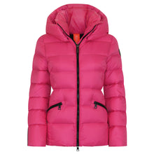 Load image into Gallery viewer, Eira Short Down Jacket | Rose Pink & Black
