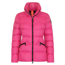 Load image into Gallery viewer, Eira Short Down Jacket | Rose Pink & Black