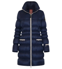Load image into Gallery viewer, Frost Long Down Jacket | Marine & Linen