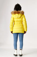 Load image into Gallery viewer, Earth Spirit Long Down Jacket | Bumblebee & Linen 4