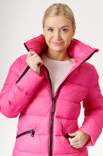 Load image into Gallery viewer, Eira Short Down Jacket | Rose Pink & Black 2