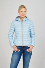 Load image into Gallery viewer, Elfy Vegan Down Short Jacket | Light Denim 3