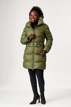 Load image into Gallery viewer, Elsa Down Coat | Military & Linen