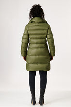 Load image into Gallery viewer, Elsa Down Coat | Military & Linen 4