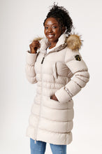 Load image into Gallery viewer, Frost Long Down Jacket | Linen 2