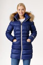Load image into Gallery viewer, Frost Long Down Jacket | Marine & Linen