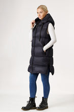 Load image into Gallery viewer, Glaze Long Down Vest | Black 3