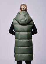 Load image into Gallery viewer, Glaze Long Down Vest | Military 3
