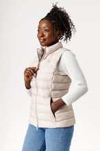 Load image into Gallery viewer, Melian Short Vegan Down Vest | Linen 2