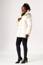 Load image into Gallery viewer, Odelle Vegan Down Jacket | Off White & Linen