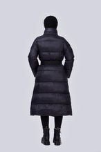 Load image into Gallery viewer, Posh Long Vegan Down Coat | Black 4
