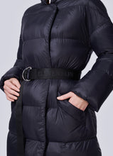 Load image into Gallery viewer, Posh Long Vegan Down Coat | Black 5