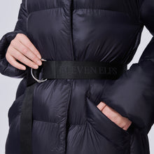 Load image into Gallery viewer, Posh Long Vegan Down Coat | Black 6