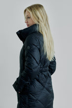 Load image into Gallery viewer, Saga Long Vegan Down Coat | Black
