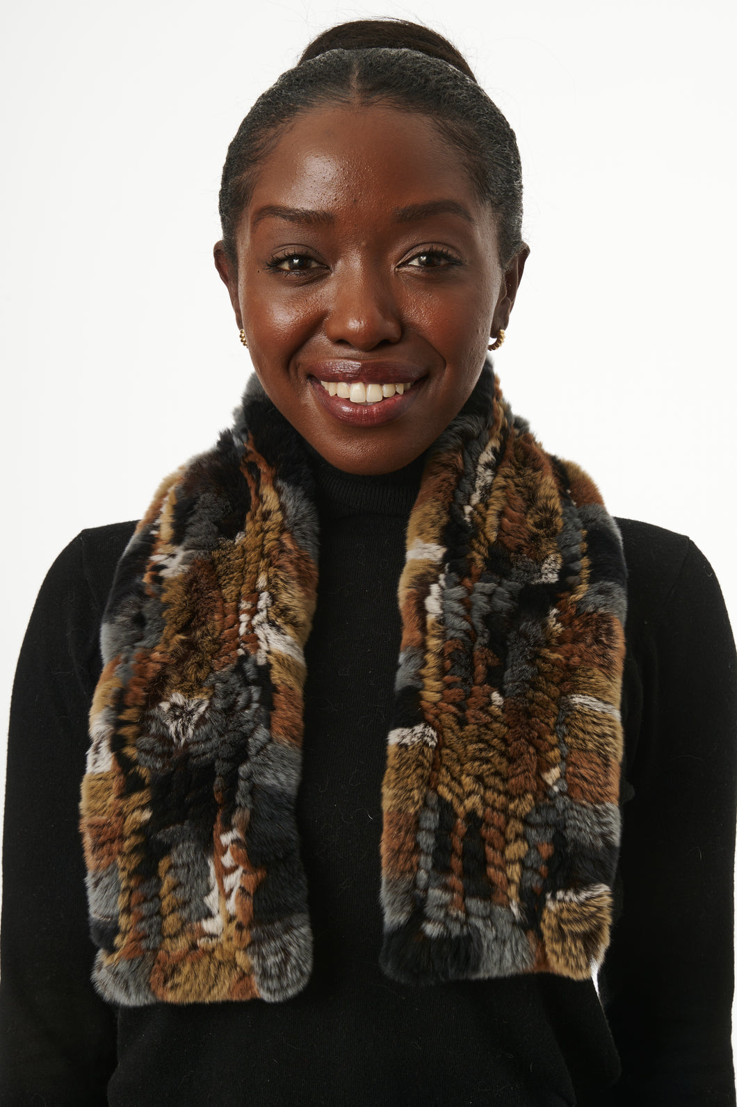 Ella scarf I Brown Multi